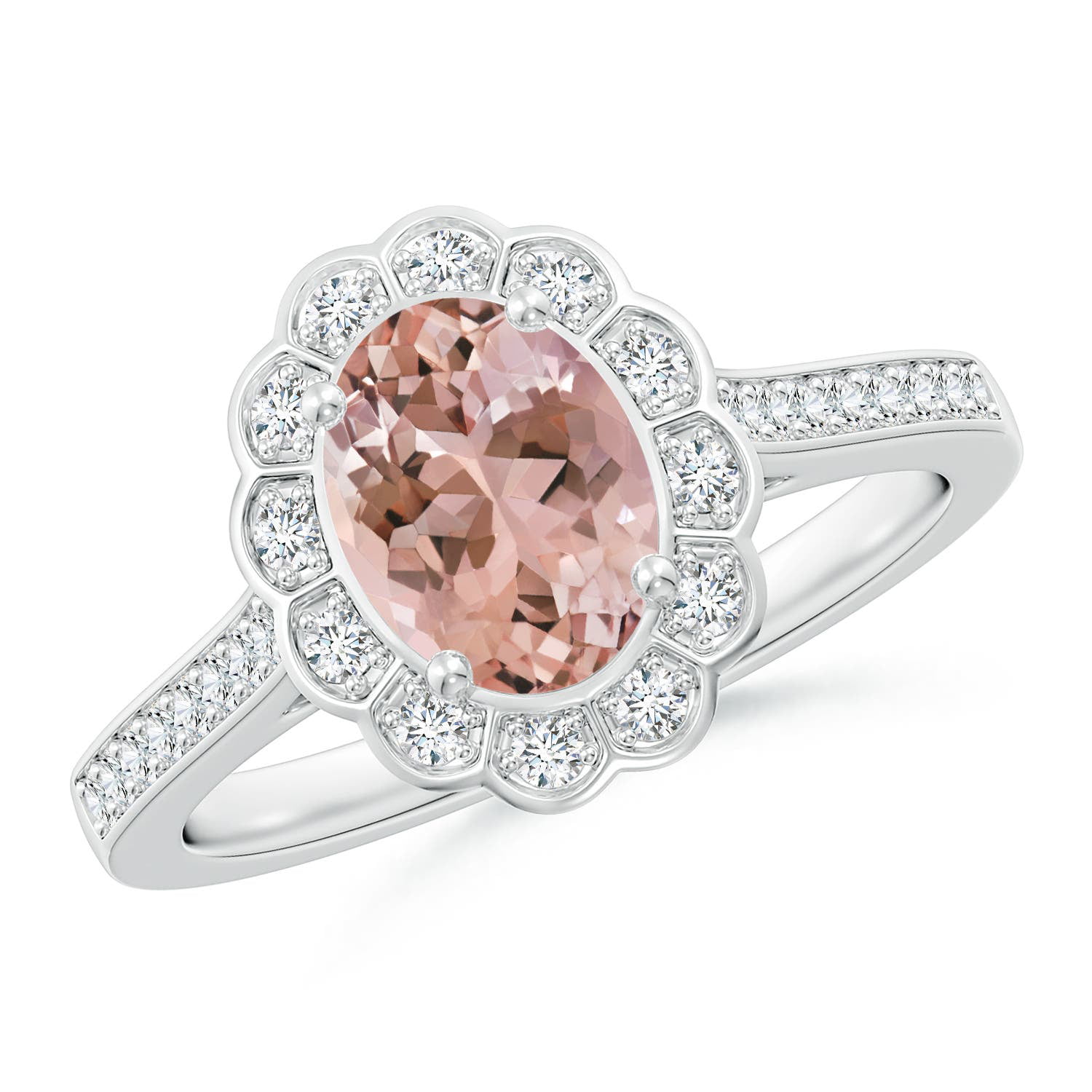 Nature inspired engagement ring with salt & pepper diamond / Silvestra |  Eden Garden Jewelry™