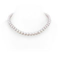thumbnail image 1 of ANGARA 9-10mm, 20" Freshwater Cultured Pearl Single Line Necklace in 14K White Gold for Women | June Birthstone, Birthday, Anniversary, Jewelry Gift for Women | Pearl Necklace, 1 of 7