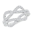 thumbnail image 1 of ANGARA IGI Certified Lab Grown 1.08 Ct Diamond Infinity Knot Ring for Women in 14K White Gold (Size-1.6mm|Color-F-G|Clarity-VS) | April Birthstone, Anniversary, Jewelry Gift for Women | Diamond Ring, 1 of 7