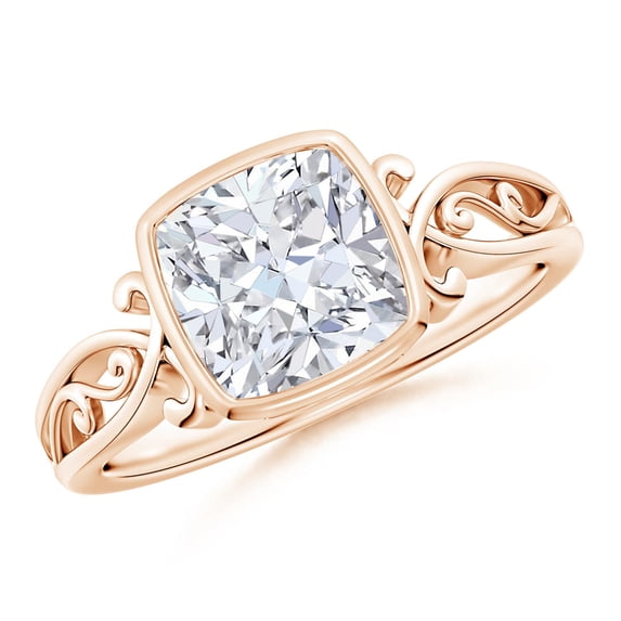 ANGARA IGI Certified Lab Grown 1.91 Ct Diamond Ring for Women in 14K Rose Gold (Size-7mm| Color-F-G| Clarity-VS) | April Birthstone, Anniversary, Jewelry Gift for Women | Lab-Grown Diamond Ring