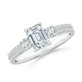 thumbnail image 1 of ANGARA IGI Certified Lab Grown 1 Ct Diamond Engagement Ring for Women in 14K White Gold (Size-6.5x4.5mm| Color-F-G| Clarity-VS) | April Birthstone, Anniversary, Jewelry Gift for Women | Diamond Ring, 1 of 7
