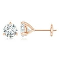 thumbnail image 1 of ANGARA IGI Certified Lab Grown 2 Ct Diamond Martini Earrings for Women in 14K Rose Gold (Size-6.4mm|Color-F-G|Clarity-VS) | April Birthstone, Anniversary, Jewelry Gift for Women | Diamond Earrings, 1 of 7
