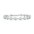 thumbnail image 1 of ANGARA IGI Certified Lab Grown 4 Ct Diamond Tennis Bracelet for Women in 14K White Gold (Size-4.1mm| Color-F-G| Clarity-VS) | April Birthstone, Anniversary, Jewelry Gift for Women | Diamond Bracelet, 1 of 6