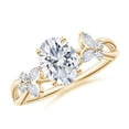 thumbnail image 1 of ANGARA IGI Certified Lab Grown 1.15 Ct Diamond Butterfly Engagement Ring for Women in 14K Yellow Gold (Size-8x6mm| Color-F-G| Clarity-VS) | Anniversary, Jewelry Gift for Women | Diamond Ring, 1 of 4