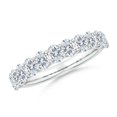 thumbnail image 1 of ANGARA IGI Certified Lab Grown 1.32 Ct Diamond Half Eternity Wedding Ring in 925 Silver for Women (Size-4x3mm| Color-F-G| Clarity-VS) | Anniversary, Jewelry Gift for Women | Lab-Grown Diamond Ring, 1 of 4