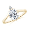thumbnail image 1 of ANGARA IGI Certified Lab Grown 1.15 Ct Diamond Engagement Ring for Women in 14K Yellow Gold (Size-8x6mm| Color-F-G| Clarity-VS) | April Birthstone, Anniversary, Jewelry Gift for Women | Diamond Ring, 1 of 8