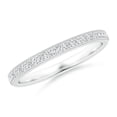 thumbnail image 1 of ANGARA Lab Grown Aeon Half Eternity Wedding Ring for Women in 14K White Gold (Size-1.2mm| Color-F-G| Clarity-VS) | April Birthstone, Anniversary, Jewelry Gift for Women | Lab-Grown Diamond Ring, 1 of 4