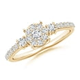 thumbnail image 1 of ANGARA Lab Grown Cluster Diamond Engagement Ring in Prong Set for Women in 14K Yellow Gold (Size-2.7mm| Color-F-G| Clarity-VS) | Anniversary, Jewelry Gift for Women | Lab-Grown Diamond Ring, 1 of 5