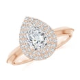 thumbnail image 1 of ANGARA Lab Grown Diamond Engagement Ring for Women in 14K Rose Gold (Size-7x5mm| Color-F-G| Clarity-VS) | April Birthstone, Anniversary, Jewelry Gift for Women | Lab-Grown Diamond Ring, 1 of 4
