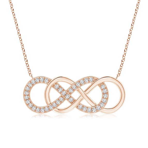 Lab Grown Diamond Horizontal Bar Pendant Necklace - 14k Gold, 0.16 Ctw (H Color, SI2 Clarity)