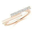 thumbnail image 1 of ANGARA Lab Grown Diamond Horizontal Parallel Bar Ring for Women in 14K Rose Gold (Size-1.5mm| Color-F-G| Clarity-VS) | April Birthstone, Anniversary, Jewelry Gift for Women | Lab-Grown Diamond Ring, 1 of 6