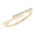 thumbnail image 1 of ANGARA Lab Grown Diamond Horizontal Parallel Bar Ring for Women in 14K Yellow Gold (Size-1mm| Color-F-G| Clarity-VS) | April Birthstone, Anniversary, Jewelry Gift for Women | Lab-Grown Diamond Ring, 1 of 6