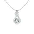 thumbnail image 1 of Angara Lab Grown Diamond Infinity Pendant Necklace in 925 Sterling Silver for Women - April Birthstone Jewelry | Round 0.5ct Lab Diamond Necklace, 1 of 7