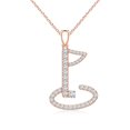 ANGARA Lab Grown Diamond Necklace for Women in 14K Rose Gold - Diamond ...