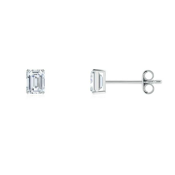 ANGARA Lab Grown Diamond Stud Earrings for Women in 925 Sterling Silver (Size-4x3mm| Color-F-G| Clarity-VS) | April Birthstone, Anniversary, Jewelry Gift for Women | Lab-Grown Diamond Earrings