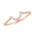 thumbnail image 1 of ANGARA Lab Grown Diamond U-Shaped Comfort Fit Wedding Ring for Women in 14K Rose Gold (Size-1.1mm| Color-F-G| Clarity-VS) | Anniversary, Jewelry Gift for Women | Lab-Grown Diamond Ring, 1 of 4