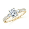thumbnail image 1 of ANGARA IGI Certified Lab Grown 1 Ct Diamond Engagement Ring for Women in 14K Yellow Gold (Size-6.5x4.5mm| Color-F-G| Clarity-VS) | April Birthstone, Anniversary, Jewelry Gift for Women | Diamond Ring, 1 of 7