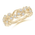 thumbnail image 1 of ANGARA Lab Grown Nature Inspired Diamond Vine Ring for Women in 14K Yellow Gold (Size-1.8mm| Color-F-G| Clarity-VS) | April Birthstone, Anniversary, Jewelry Gift for Women | Lab-Grown Diamond Ring, 1 of 7
