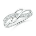 thumbnail image 1 of ANGARA Lab Grown Pave Set Diamond Multi-Row for Women in 14K White Gold (Size-1.55mm| Color-F-G| Clarity-VS) | April Birthstone, Anniversary, Jewelry Gift for Women | Lab-Grown Diamond Ring, 1 of 6