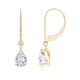 thumbnail image 1 of ANGARA IGI Certified Lab Grown 1.42 Ct Diamond Drop Earrings with Lab Diamond for Women in 14K Yellow Gold (Size-7x5mm| Color-F-G| Clarity-VS) | Anniversary, Jewelry Gift for Women | Diamond Earrings, 1 of 5