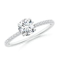 thumbnail image 1 of ANGARA Lab Grown Peg Head Diamond Engagement Ring in 14K White Gold for Women (Size-5.9mm| Color-F-G| Clarity-VS) | April Birthstone, Anniversary, Jewelry Gift for Women | Lab Grown Diamond Ring, 1 of 8