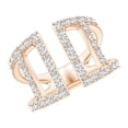 thumbnail image 1 of ANGARA Lab Grown Prong-Set Diamond Open Cuff Ring for Women in 14K Rose Gold (Size-1.7mm| Color-F-G| Clarity-VS) | April Birthstone, Anniversary, Jewelry Gift for Women | Lab-Grown Diamond Ring, 1 of 4