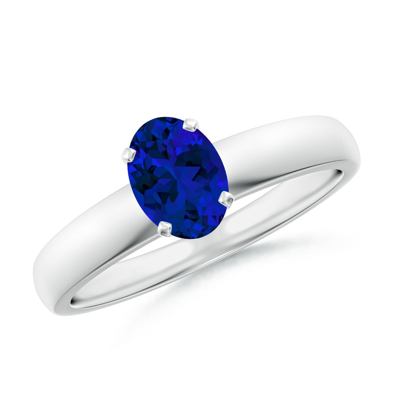 ANGARA Lab Grown Prong Set Blue Sapphire Solitaire Engagement Ring For Angara lab grown prong set blue sapphire solitaire engagement ring for