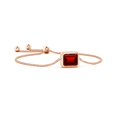 thumbnail image 1 of ANGARA Lab Grown 6.25 Ct Horizontally Set Emerald-Cut Ruby Bolo Bracelet for Women in 14K Rose Gold (Size-12x10mm) | July Birthstone, Anniversary, Jewelry Gift for Women | Lab-Grown Ruby Bracelet, 1 of 7