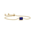 thumbnail image 1 of ANGARA Lab Grown 2.45 Ct Sapphire Bolo Bracelet for Women in 14K Yellow Gold (Size-9x7mm) | September Birthstone, Anniversary, Jewelry Gift for Women | Lab-Grown Blue Sapphire Bracelet, 1 of 7