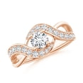 thumbnail image 1 of ANGARA Lab Grown Diamond Infinity Promise Ring for Women in 14K Rose Gold (Size-5.1mm| Color-F-G| Clarity-VS) | April Birthstone, Anniversary, Jewelry Gift for Women | Lab-Grown Diamond Ring, 1 of 7