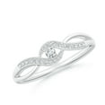thumbnail image 1 of ANGARA Lab Grown Diamond Infinity Promise Ring for Women in 925 Sterling Silver (Size-2.2mm| Color-F-G| Clarity-VS) | April Birthstone, Anniversary, Jewelry Gift for Women | Lab-Grown Diamond Ring, 1 of 4