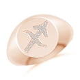 thumbnail image 1 of ANGARA Natural 0.02 Ct. Diamond Fashion Ring in 14K Rose Gold for Women (Ring Size: 3.5), 1 of 9