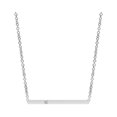 thumbnail image 1 of ANGARA Natural Diamond Bar Pendant Necklace in 14K White Gold for Women (Size-1.9mm| Color-I-J| Clarity-I1-I2) | April Birthstone, Anniversary, Jewelry Gift for Women | Natural Diamond Necklace, 1 of 8