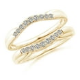 thumbnail image 1 of ANGARA Natural Prong-Set Diamond Curved Ring Wrap in 14K Yellow Gold for Women (Size-1.6mm| Color-K| Clarity-I3) | April Birthstone, Anniversary, Jewelry Gift for Women | Natural Diamond Ring, 1 of 11