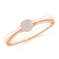 thumbnail image 1 of ANGARA Natural Diamond Cushion Cluster Promise Ring in 14K Rose Gold for Women (Size-1mm| Color-H| Clarity-SI2) | April Birthstone, Anniversary, Jewelry Gift for Women | Natural Diamond Ring, 1 of 8