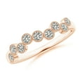 thumbnail image 1 of ANGARA Natural Vintage Inspired Diamond Fashion Ring in 14K Rose Gold for Women (Size-2.3mm| Color-K| Clarity-I3) | April Birthstone, Anniversary, Jewelry Gift for Women | Natural Diamond Ring, 1 of 10