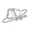 thumbnail image 1 of ANGARA Natural 0.05 Ct. Diamond Fashion Ring in 14K White Gold for Women (Ring Size: 3), 1 of 9