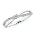 thumbnail image 1 of ANGARA Natural Prong Set Diamond Promise Ring in 925 Sterling Silver for Women (Size-2mm| Color-I-J| Clarity-I1-I2) | April Birthstone, Anniversary, Jewelry Gift for Women | Natural Diamond Ring, 1 of 9