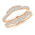 thumbnail image 1 of ANGARA Natural 0.07 Ct. Diamond Fashion Ring in 14K Rose Gold for Women (Ring Size: 9), 1 of 11
