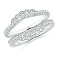 thumbnail image 1 of ANGARA Natural 0.07 Ct. Diamond Fashion Ring in 14K White Gold for Women (Ring Size: 10), 1 of 11