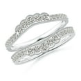 thumbnail image 1 of ANGARA Natural 0.07 Ct. Diamond Fashion Ring in 14K White Gold for Women (Ring Size: 6.5), 1 of 11