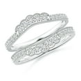 thumbnail image 1 of ANGARA Natural 0.07 Ct. Diamond Fashion Ring in 14K White Gold for Women (Ring Size: 7.5), 1 of 11