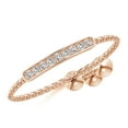 thumbnail image 1 of ANGARA Natural 0.07 Ct. Diamond Stackable Ring in 14K Rose Gold for Women (Ring Size: 9.5), 1 of 9