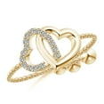 thumbnail image 1 of ANGARA Natural 0.08 Ct. Diamond Fashion Ring in 14K Yellow Gold for Women (Ring Size: 4.5), 1 of 9