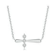 thumbnail image 1 of ANGARA Natural Diamond Sideways Cross Necklace in 925 Sterling Silver for Women (Size-2mm| Color-H| Clarity-SI2) | April Birthstone, Anniversary, Jewelry Gift for Women | Natural Diamond Necklace, 1 of 9