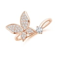 thumbnail image 1 of ANGARA Natural 0.11 Ct. Diamond Fashion Ring in 14K Rose Gold for Women (Ring Size: 3.5), 1 of 9