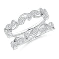 thumbnail image 1 of ANGARA Natural Leaf Motif Diamond Ring Wrap in 14K White Gold for Women (Size-1.5mm | Color-H | Clarity-SI2) | April Birthstone, Birthday, Anniversary, Jewelry Gift for Women | Natural Diamond Ring, 1 of 10
