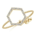 thumbnail image 1 of ANGARA Natural 0.12 Ct. Diamond Fashion Ring in 14K Yellow Gold for Women (Ring Size: 11.5), 1 of 9