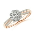 thumbnail image 1 of ANGARA Natural Diamond Two Tone Engagement Ring in 14K Rose & White Gold for Women (Size-3.1mm| Color-K| Clarity-I3) | April Birthstone, Anniversary, Jewelry Gift for Women | Natural Diamond Ring, 1 of 8