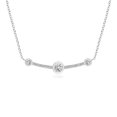 thumbnail image 1 of ANGARA Natural Spaced Out Diamond Curved Bar Pendant in 14K White Gold for Women (Size-3.1mm| Color-I-J| Clarity-I1-I2) | Anniversary, Jewelry Gift for Women | Natural Diamond Necklace, 1 of 8